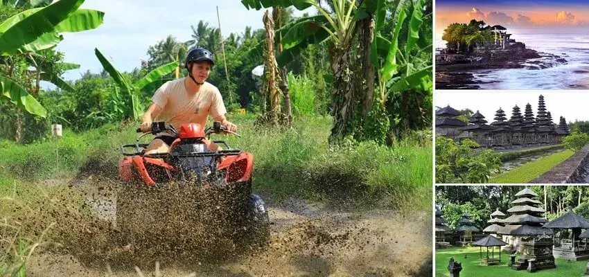 Bali ATV Ride and Tanah Lot Tour, Bali Quad Bike Tanah Lot Tour, Bali Combination Tour Packages, Bali Nafis Tour