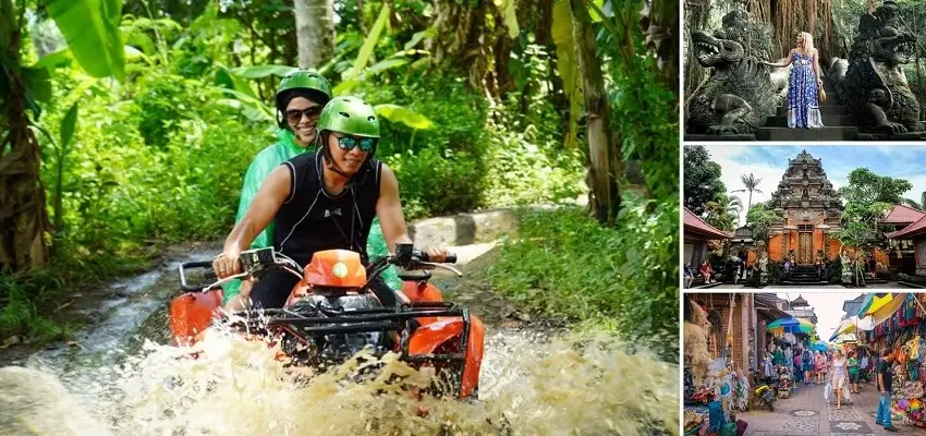 Bali ATV Ride and Ubud Tour, Bali Quad Bike Ubud Tour, Bali Combination Tour Packages, Bali Nafis Tour