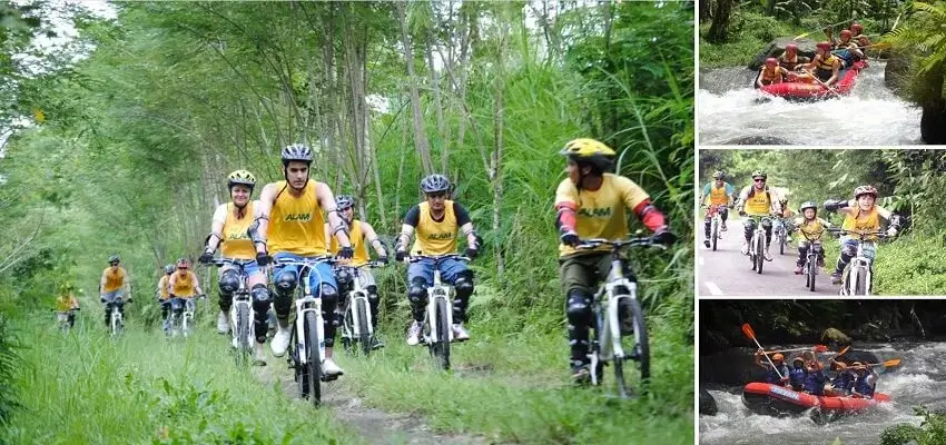 Bali Cycling Rafting Tour, Kintamani Cycling Ayung Rafting Tours, Bali Double Activities Tour Packages, Bali Nafis Tour