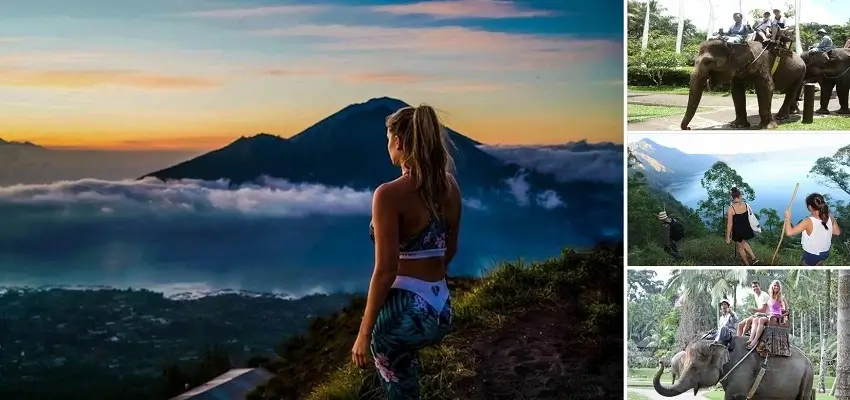 Bali Mount Batur Sunrise Trekking Elephant Ride Tour, Bali Trekking Elephant Ride Tours, Bali Nafis Tour