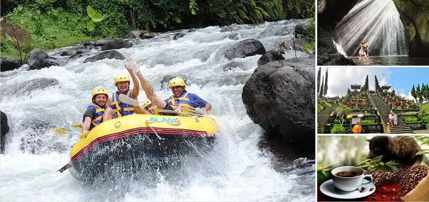 Telaga Waja Rafting Besakih Tour, Bali Rafting Waterfall Tour, Bali Combination Tour Packages, Bali Nafis Tour